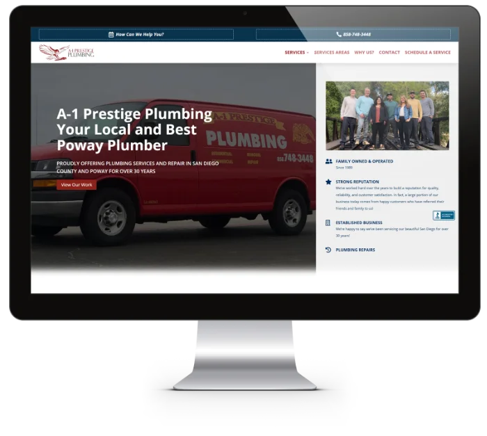 A1 Prestige Plumbing Divi WordPress Project