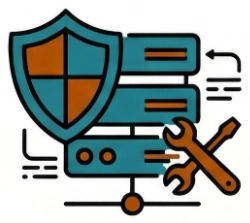 Web Hosting and Website Maintenance Icon